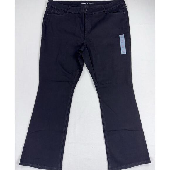Old Navy Plus Women’s Mid Rise Kicker Bootcut Jean Size 22 2X Black - Picture 4 of 16
